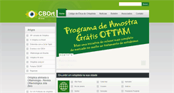 Desktop Screenshot of cbort.com.br